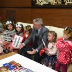 Miniklerden Başkan Aşgın’a ziyaret