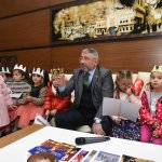 Miniklerden Başkan Aşgın’a ziyaret