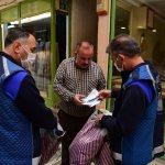 Esnafa, maske ve el solüsyonu dağıtımı devam ediyor