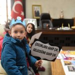 Miniklerden Başkan Aşgın’a ziyaret