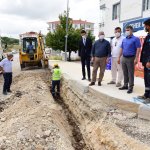 Başkan Aşgın, Bahar 1. Caddedeki içme suyu çalışmasını inceledi