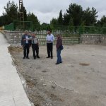 Başkan Aşgın mezarlık çevresinde incelemelerde bulundu