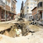 Milönü Caddesine bin metre altyapı çalışması