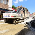 Milönü Caddesine bin metre altyapı çalışması