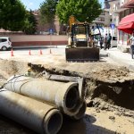 Milönü Caddesine bin metre altyapı çalışması