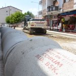 Milönü Caddesine bin metre altyapı çalışması