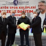 Belediyemizden amatör kulüplere malzeme yardımı