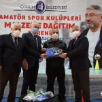 Belediyemizden amatör kulüplere malzeme yardımı