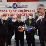 Belediyemizden amatör kulüplere malzeme yardımı