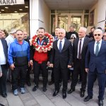 Fatih Erdin, mehter ile karşılandı