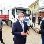 MÜSİAD'dan Gıda Bankasına 4 tır gıda kolisi