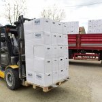 MÜSİAD'dan Gıda Bankasına 4 tır gıda kolisi