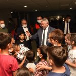 Mevsimlik işçilerin çocukları doyasıya eğlendi