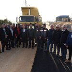 Başkan Aşgın, asfaltı inceledi