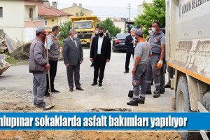 Dumlupınar sokaklarda asfalt bakımları yapılıyor