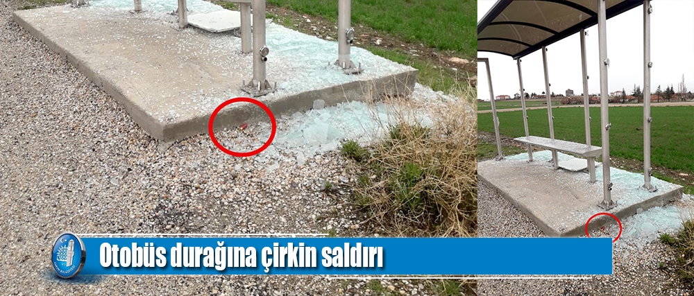 Otobüs durağına çirkin saldırı