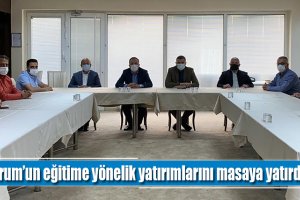 Çorum’un eğitime yönelik yatırımlarını masaya yatırdılar