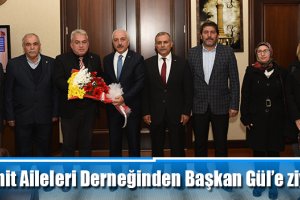 Şehit Aileleri Derneğinden Başkan Gül’e ziyaret