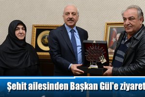 Şehit ailesinden Başkan Gül'e ziyaret