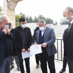 Belediyemiz, şehitliğin çevre düzenlemesini yapıyor