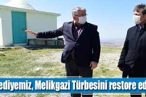 Belediyemiz, Melikgazi Türbesini restore edecek