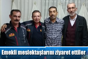 Emekli meslektaşlarını ziyaret ettiler