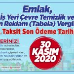 Emlak Vergisinde son gün 30 Kasım