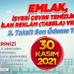 EMLAK VERGİSİNDE SON GÜN 30 KASIM