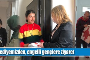 Belediyemizden, engelli gençlere ziyaret