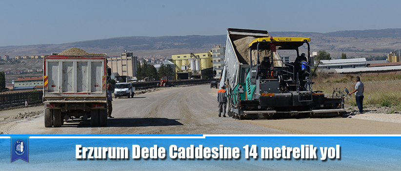 Erzurum Dede Caddesine 14 metrelik yol