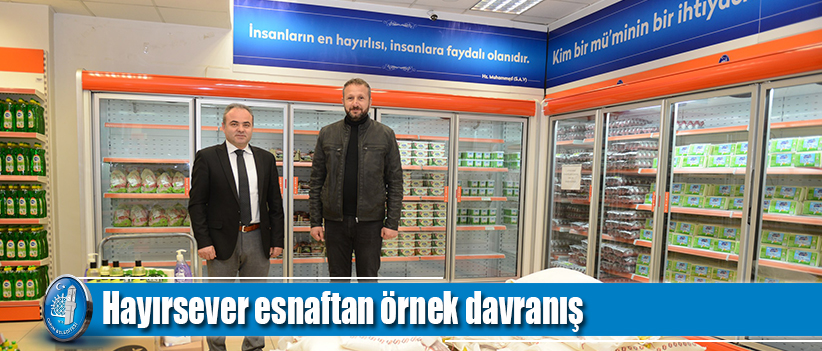 Hayırsever esnaftan örnek davranış