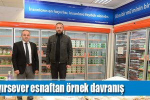 Hayırsever esnaftan örnek davranış