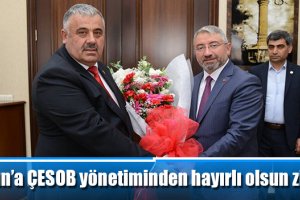 Aşgın’a ÇESOB yönetiminden hayırlı olsun ziyareti