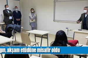 Aşgın, akşam etüdüne misafir oldu