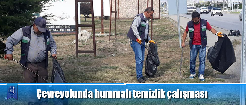 Çevreyolunda hummalı temizlik çalışması
