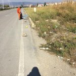 Çevreyolunda hummalı temizlik çalışması