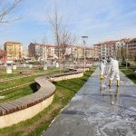 Bahabey ve Fatih Caddeleri önce yıkandı sonra dezenfekte edildi