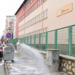 Bahabey ve Fatih Caddeleri önce yıkandı sonra dezenfekte edildi