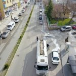 Bahabey ve Fatih Caddeleri önce yıkandı sonra dezenfekte edildi