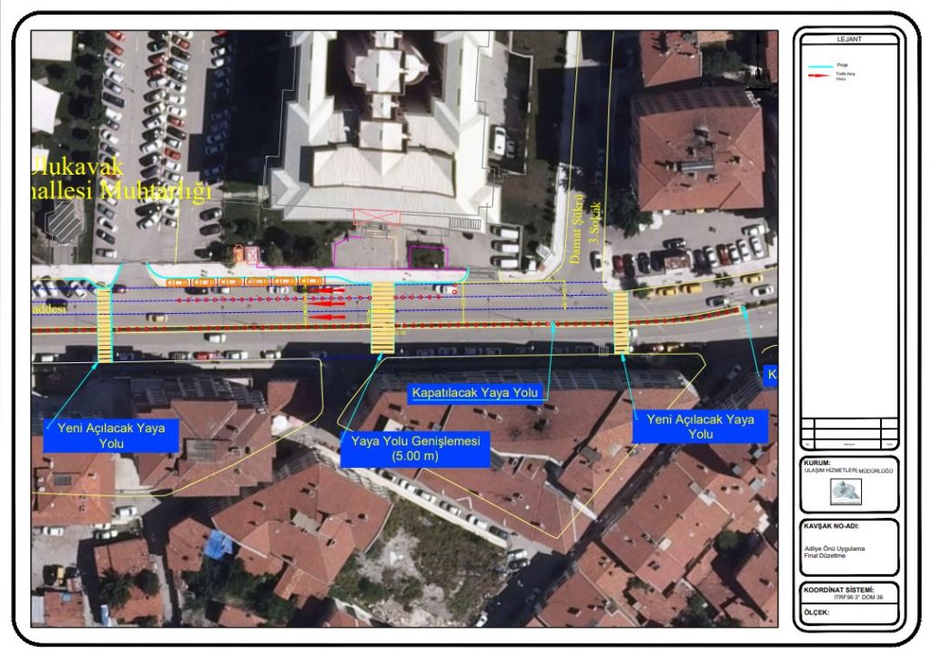 Fatih Caddesi’ne yeni yaya geçidi