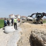 Belediyemiz Fen Lisesi Sokakta altyapı yapıyor