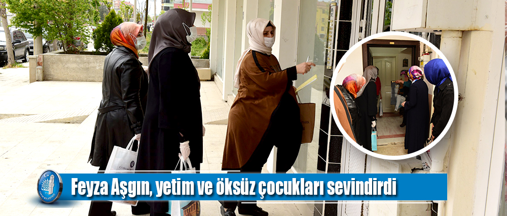 Feyza Aşgın, yetim ve öksüz çocukları sevindirdi