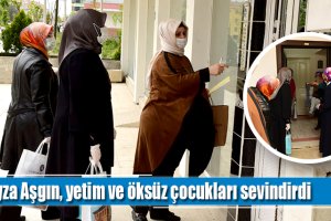 Feyza Aşgın, yetim ve öksüz çocukları sevindirdi