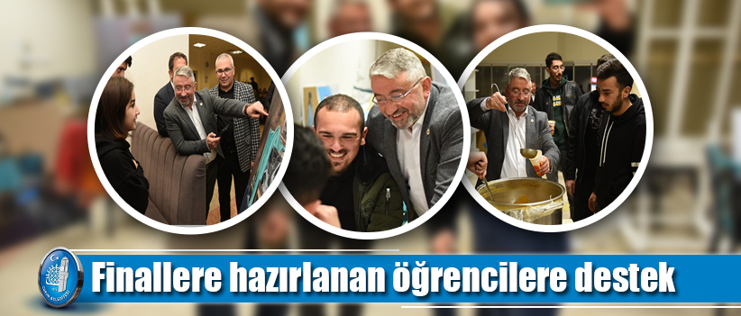 Finallere hazırlanan öğrencilere destek