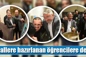 Finallere hazırlanan öğrencilere destek