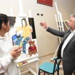 Finallere hazırlanan öğrencilere destek