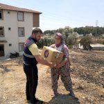 Belediyemiz ekipleri yangın bölgesinde