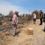 Belediyemiz ekipleri yangın bölgesinde