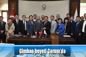 Gimhae heyeti Çorum’da