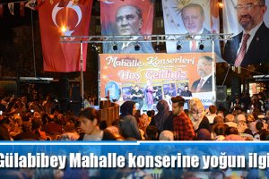 Gülabibey Mahalle konserine yoğun ilgi